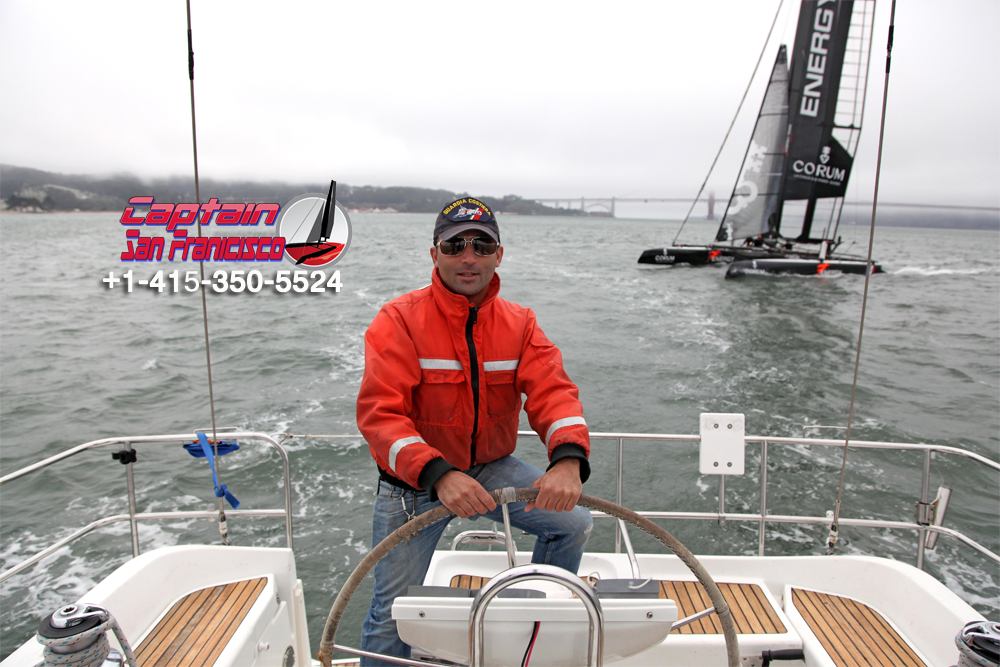 Master SF Bay's unique challenges with local expert Captain Joshua Waldman. 3-hour personalized instruction covering docking, navigation, and seamanship for all vessel types. #SFBayBoating #BoatTraining #LocalExpert" "Professional boat handling instruction session on San Francisco Bay with Captain Joshua Waldman teaching docking and navigation techniques to new boat owners"