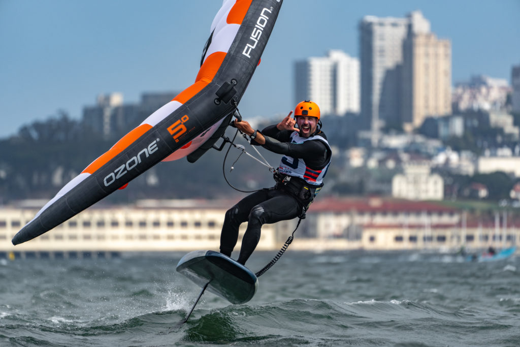 Wingfoiling is perfect to learn on San Francisco Bay due to its consistent wind conditions, diverse launch spots, and stunning scenery. The Bay offers steady winds ideal for beginners to practice control and balance while the smooth water provides a forgiving surface to build confidence. With access to sheltered areas for learning and open stretches for progression, San Francisco's varied terrain suits all skill levels. Plus, the iconic backdrop of the Golden Gate Bridge and Alcatraz makes every session unforgettable, combining adventure with one of the most scenic locations in the world.