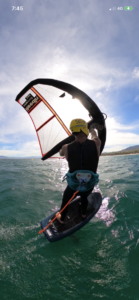 here is scott taking a lesson from sf wing foil academy and showing his quick progression and skill holding an upwind angle and controlling the hydrofoil showing great board skills.